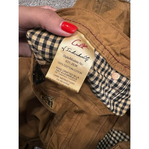 Cult Of Individuality Hagen Relaxed Brown Pants Jeans 40x32 - Picture 6 of 9
